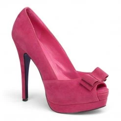 Pin Up Couture BELLA-10 Fuchsia Sueded Pu Shoes