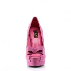 Pin Up Couture BELLA-10 Fuchsia Sueded Pu Shoes