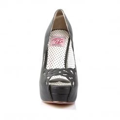 Pin Up Couture BELLA-30 Black Faux Leather