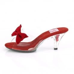 Pin Up Couture BELLE-301BOW Clear-Red/Clear