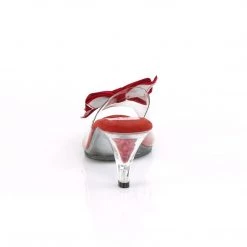 Pin Up Couture BELLE-301BOW Clear-Red/Clear