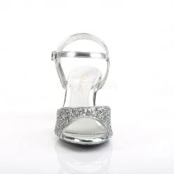 Fabulicious BELLE-309G Silver Glitter Shoes