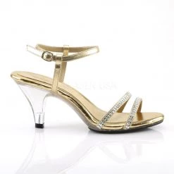 Fabulicious BELLE-316 Gold Metallic Pu/Clear