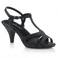Fabulicious Shoes BELLE-322 Black Faux Leather
