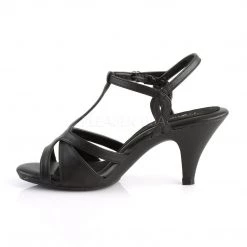 Fabulicious Shoes BELLE-322 Black Faux Leather