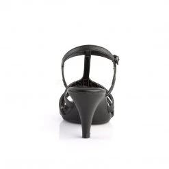 Fabulicious Shoes BELLE-322 Black Faux Leather