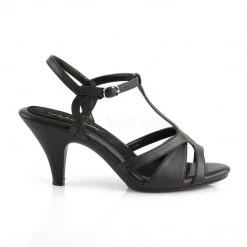 Fabulicious Shoes BELLE-322 Black Faux Leather