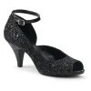 Fabulicious Shoes BELLE-381G Black Glitter
