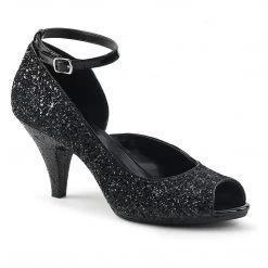 Fabulicious Shoes BELLE-381G Black Glitter