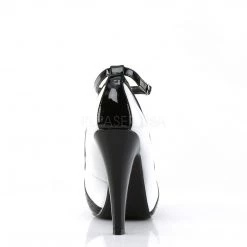 Pin Up Couture Shoes BETTIE-22 Black-White Patent