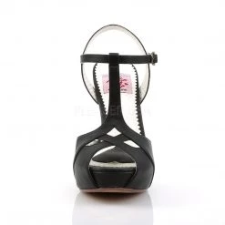 Pin Up Couture BETTIE-23 Black Faux Leather