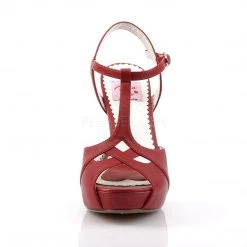 Pin Up Couture BETTIE-23 Red Faux Leather 9 Pin Up Couture BETTIE-23 Red Faux Leather