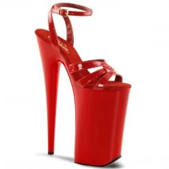 Pleaser BEYOND-012 Red Platform Sandal Shoes