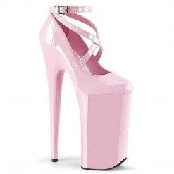 Pleaser Shoes BEYOND-087 Baby Pink Patent Pump