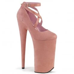 Pleaser BEYOND-087FS Baby Pink Faux Suede/Baby Pink Faux Suede Pump