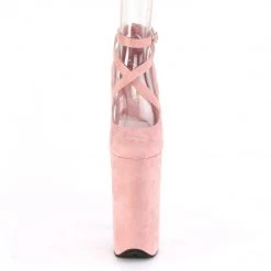 Pleaser BEYOND-087FS Baby Pink Faux Suede/Baby Pink Faux Suede Pump