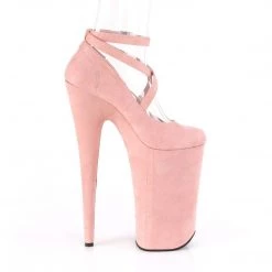 Pleaser BEYOND-087FS Baby Pink Faux Suede/Baby Pink Faux Suede Pump