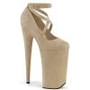 Pleaser BEYOND-087FS Beige Faux Suede/Beige Faux Suede Pump Shoes