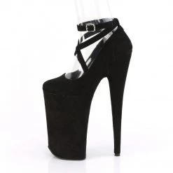 Pleaser Shoes BEYOND-087FS Black Faux Suede/Black Faux Suede Pump
