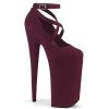 Pleaser BEYOND-087FS Burgundy Faux Suede/Burgundy Faux Suede Pump