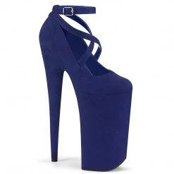 Pleaser Shoes BEYOND-087FS Royal Blue FauxSuede/Royal Blue Faux Suede Pump