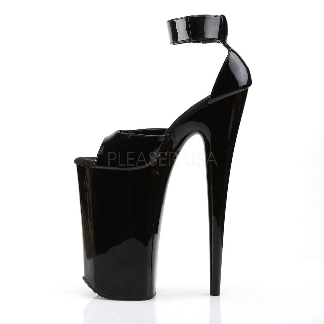 Pleaser BEYOND-089 Black Platform Sandal Shoes 5 Pleaser BEYOND-089 Black Platform Sandal Shoes