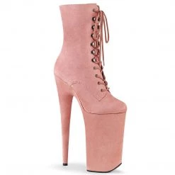 Pleaser BEYOND-1020FS Baby Pink Faux Suede/Baby Pink Faux Suede Ankle Boot Boots