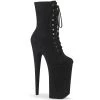 Pleaser Boots BEYOND-1020FS Black Faux Suede/ Black Faux Suede Ankle Boot