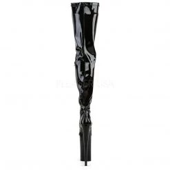 Pleaser BEYOND-4000 Black Stretch Patent Boot