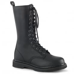 Demonia Boots BOLT-300 Black Vegan Leather Mid-Calf Boot