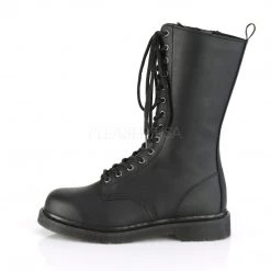 Demonia Boots BOLT-300 Black Vegan Leather Mid-Calf Boot