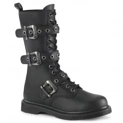 Demonia Coming Soon (Pre-Order) BOLT-330 Black Vegan Leather Mid-Calf Boot