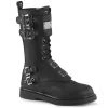Demonia Boots BOLT-345 Black Vegan Leather Mid-Calf Boot
