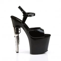 Pleaser BONDGIRL-709 Black Patent Platform Sandal 16 Pleaser BONDGIRL-709 Black Patent Platform Sandal
