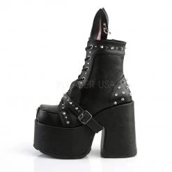 Demonia CAMEL-202 Black Vegan Leather Ankle Boot 10 Demonia CAMEL-202 Black Vegan Leather Ankle Boot