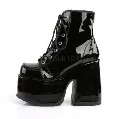 Demonia CAMEL-203 Black Patent Ankle Boot New Arrivals