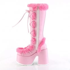 Archive CAMEL-311 Baby Pink Vegan Leather Boots