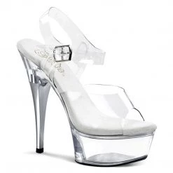 Pleaser CAPTIVA-608 Clear Platform Sandal