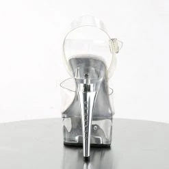 Pleaser CAPTIVA-608 Clear Platform Sandal