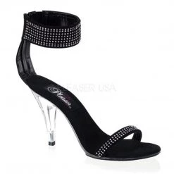 Fabulicious Boots CARESS-440 Black Nubuck/Clear