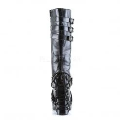 Demonia CHARADE-206 Black Vegan Leather Knee Boot Boots