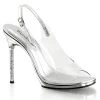 Fabulicious Shoes CHIC-18 Clear-Silver