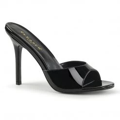 Pleaser CLASSIQUE-01 Black Patent Slide