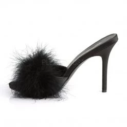 Fabulicious Shoes CLASSIQUE-01F Black Pu-Fur