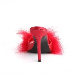 Fabulicious Shoes CLASSIQUE-01F Red Pu-Fur