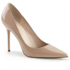 Pleaser CLASSIQUE-20 Nude Patent Pump 13 Pleaser CLASSIQUE-20 Nude Patent Pump