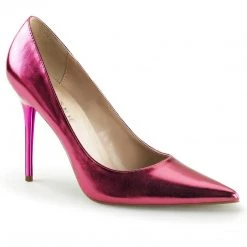 Pleaser CLASSIQUE-20 Pink Metallic Pu Pump Shoes