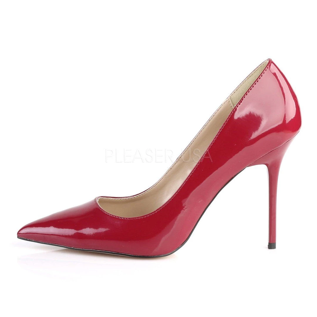 Pleaser CLASSIQUE-20 Raspberry Patent Pump 5 Pleaser CLASSIQUE-20 Raspberry Patent Pump