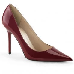 Pleaser CLASSIQUE-20 Raspberry Patent Pump 13 Pleaser CLASSIQUE-20 Raspberry Patent Pump