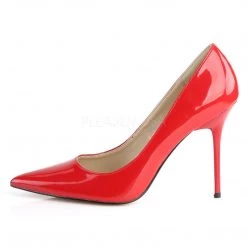 Pleaser CLASSIQUE-20 Red Patent Pump Shoes